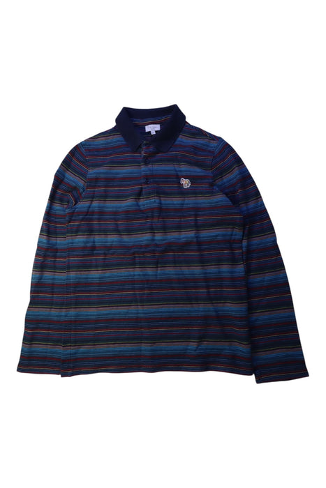 A Blue Long Sleeve Polos from Paul Smith in size 10Y for boy. (Front View)
