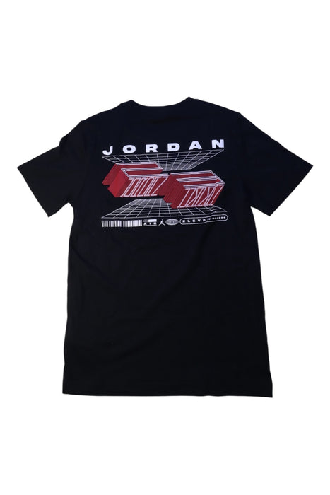 A Black Short Sleeve T Shirts from Air Jordan in size 10Y for boy. (Back View)