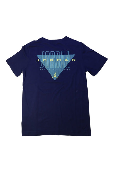 A Blue Short Sleeve T Shirts from Air Jordan in size 10Y for boy. (Back View)