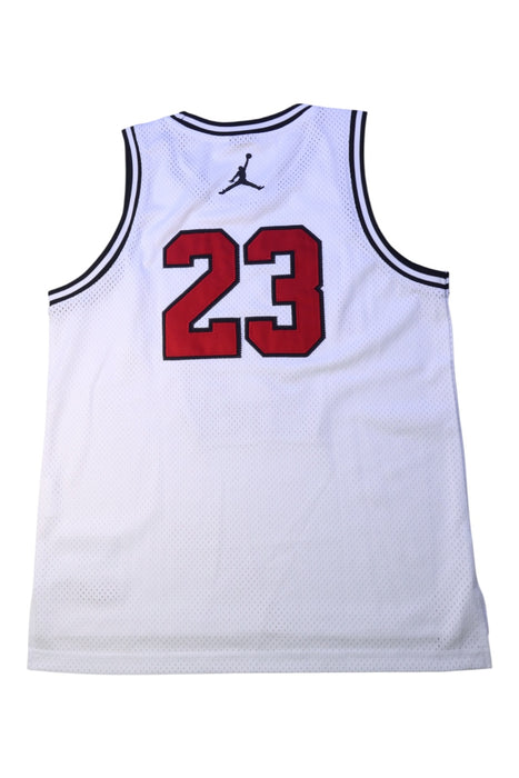 A White Active Tops from Air Jordan in size 12Y for boy. (Back View)