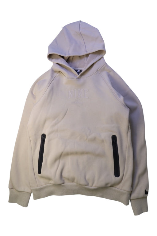 A Beige Hooded Sweatshirts from Nike in size 14Y for neutral. (Front View)