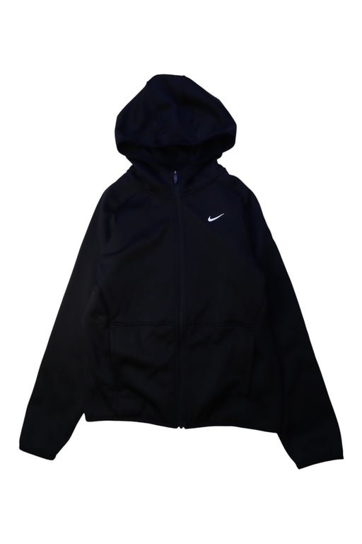 A Black Lightweight Jackets from Nike in size 12Y for boy. (Front View)