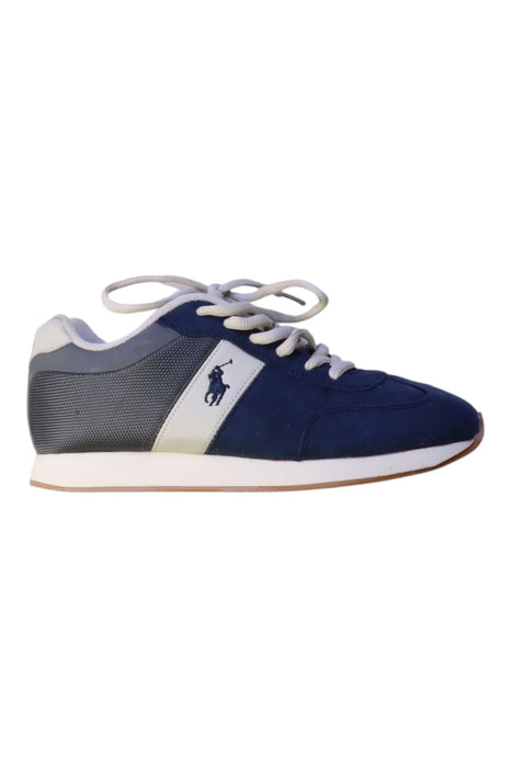 A Navy Sneakers from Polo Ralph Lauren in size 10Y for boy. (Front View)
