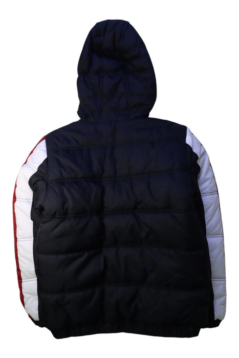 A Red Puffer/Quilted Jackets from Air Jordan in size 12Y for boy. (Back View)