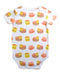 A White Short Sleeve Bodysuits from The Wee Bean in size 12-18M for neutral. (Back View)
