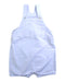 A Blue Overall Shorts from Knot in size 6-12M for neutral. (Front View)