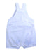 A Blue Overall Shorts from Knot in size 6-12M for neutral. (Back View)