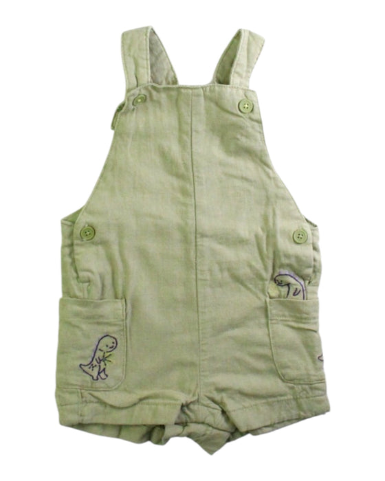 A Green Overall Shorts from Sergent Major in size 3-6M for neutral. (Front View)