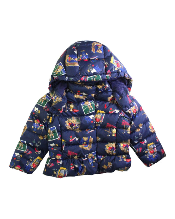A Blue Puffer/Quilted Coats & Outerwear from Polo Ralph Lauren in size 3T for girl. (Front View)