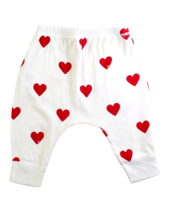 A Red Casual Pants from Petit Bateau in size 3-6M for girl. (Back View)