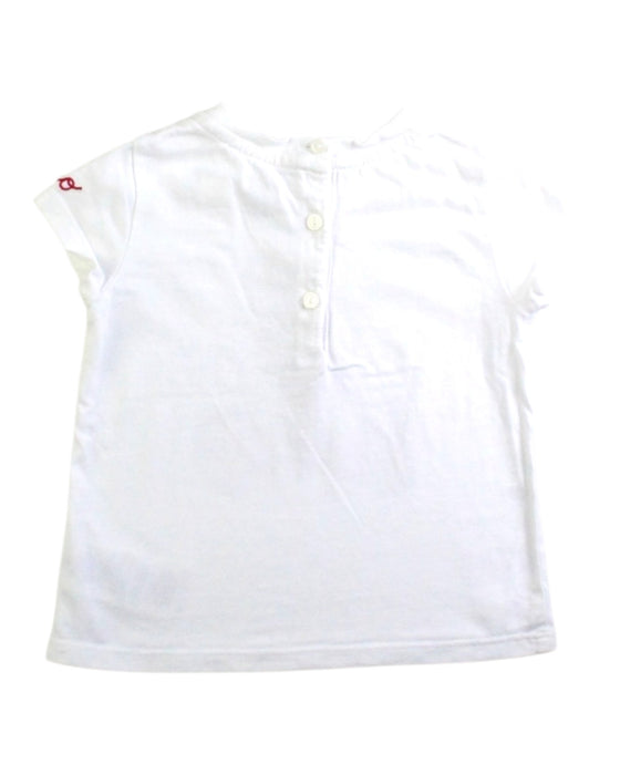 A White Short Sleeve T Shirts from Ralph Lauren in size 6-12M for girl. (Back View)