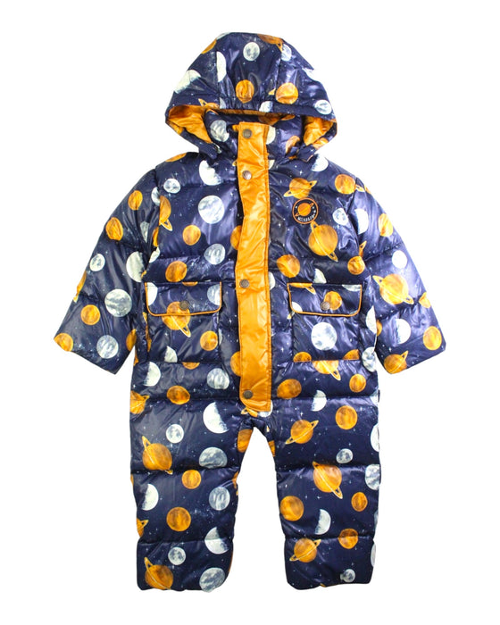 A Blue Snowsuits from Milkbarn in size 18-24M for neutral. (Front View)