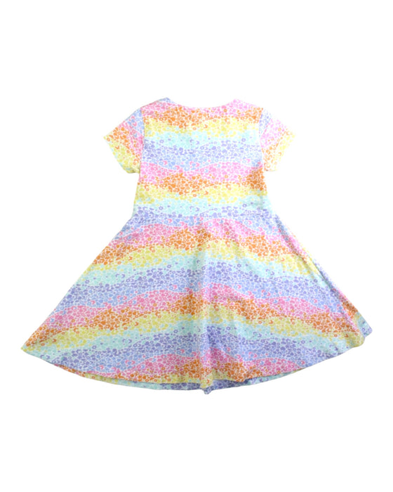 A Multicolour Short Sleeve Dresses from Little Bird in size 3T for girl. (Back View)