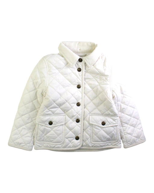 A White Puffer/Quilted Jackets from Polo Ralph Lauren in size 3T for girl. (Front View)