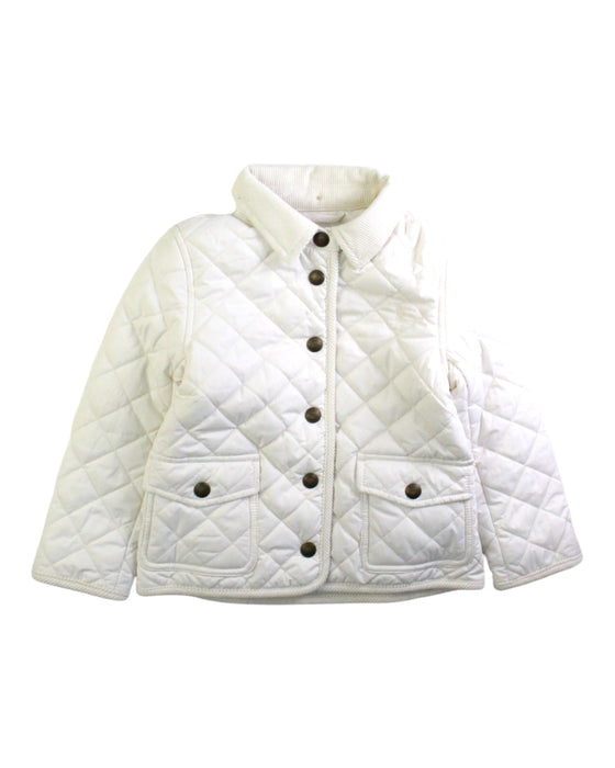 A White Puffer/Quilted Jackets from Polo Ralph Lauren in size 3T for girl. (Front View)