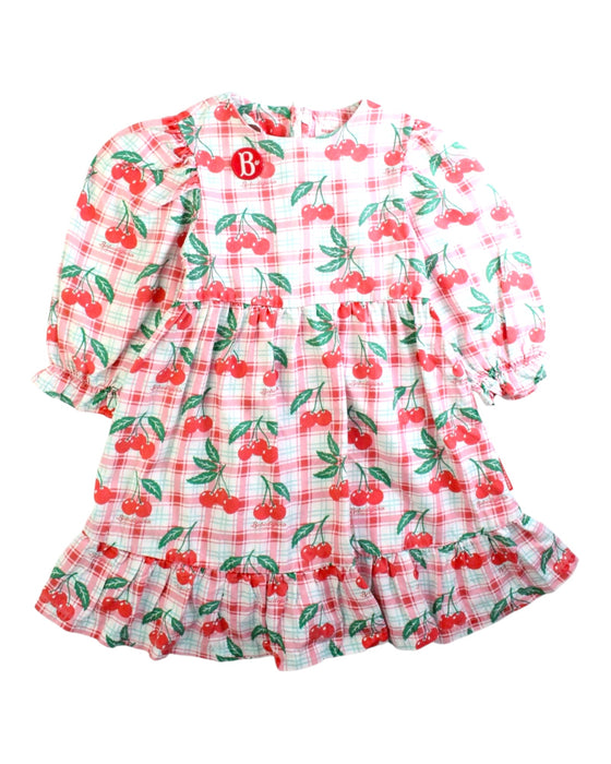 A Red Long Sleeve Dresses from Bebe de Pino in size 2T for girl. (Front View)