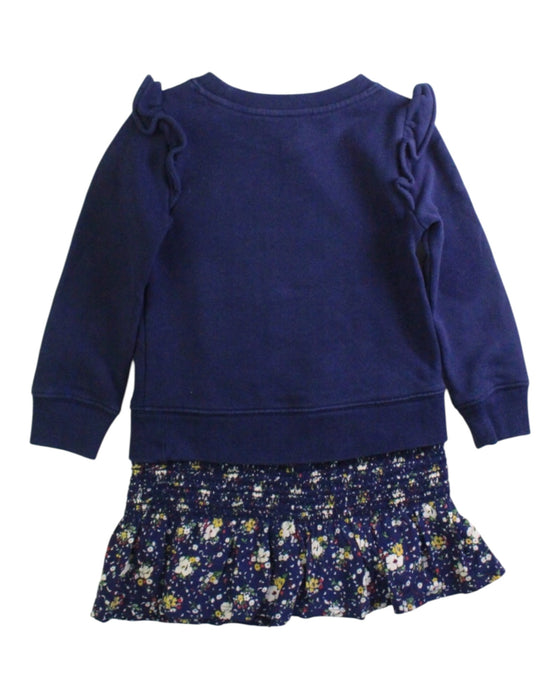 A Navy Sweater Dresses from Polo Ralph Lauren in size 3T for girl. (Back View)