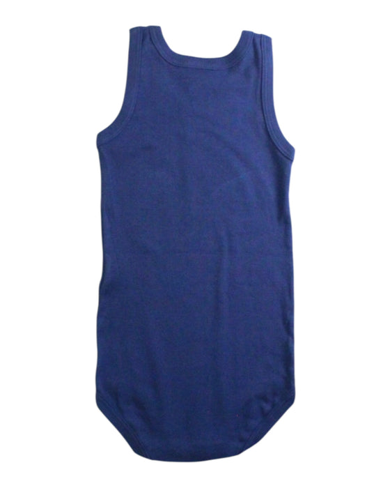 A Navy Sleeveless Bodysuits from Petit Bateau in size 18-24M for boy. (Back View)