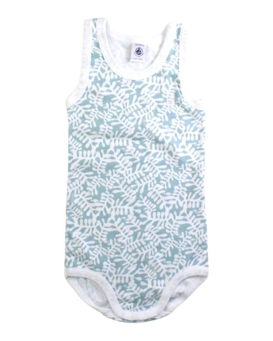 A White Sleeveless Bodysuits from Petit Bateau in size 18-24M for neutral. (Front View)