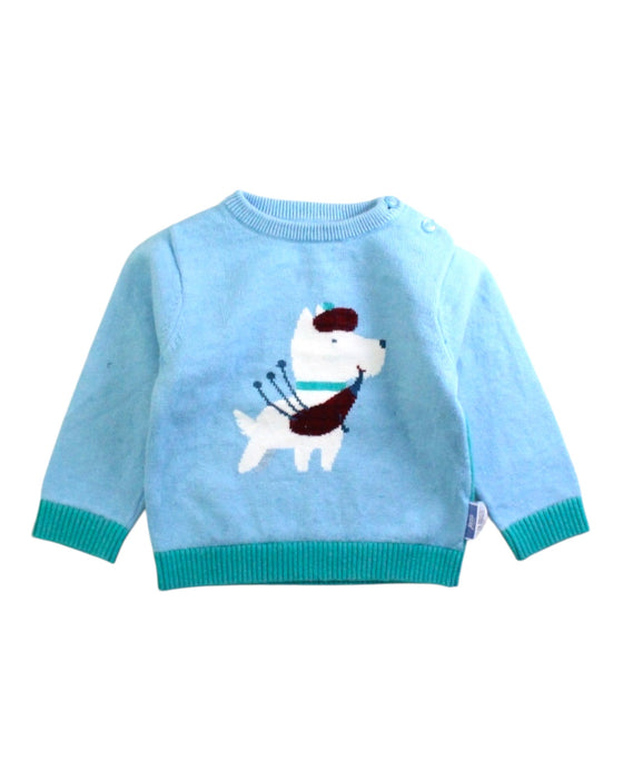 A Blue Long Sleeve Tops from Jacadi in size 2T for boy. (Front View)
