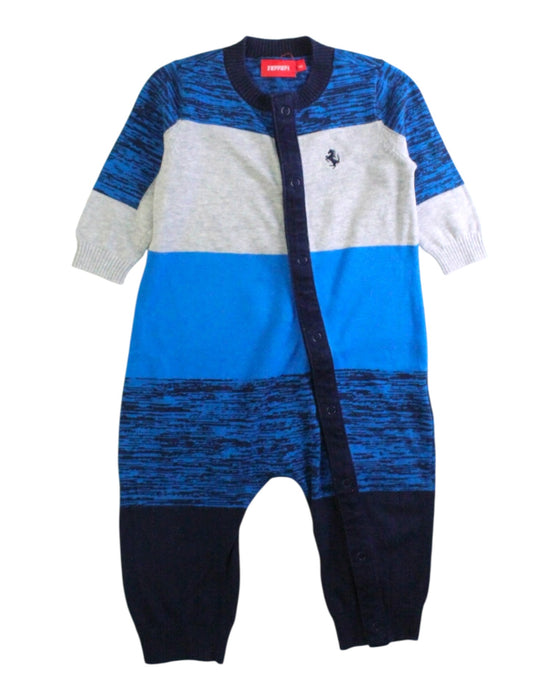 A Blue Long Sleeve Rompers from Ferrari in size 6-12M for boy. (Front View)