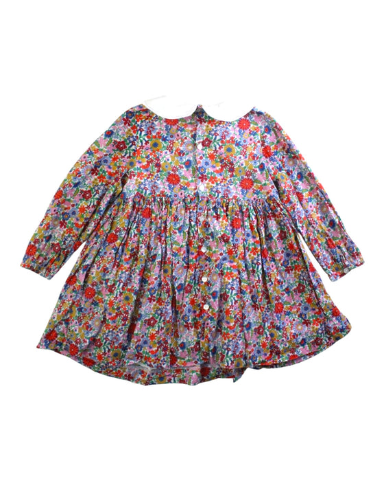 A Multicolour Long Sleeve Dresses from Jacadi in size 2T for girl. (Back View)