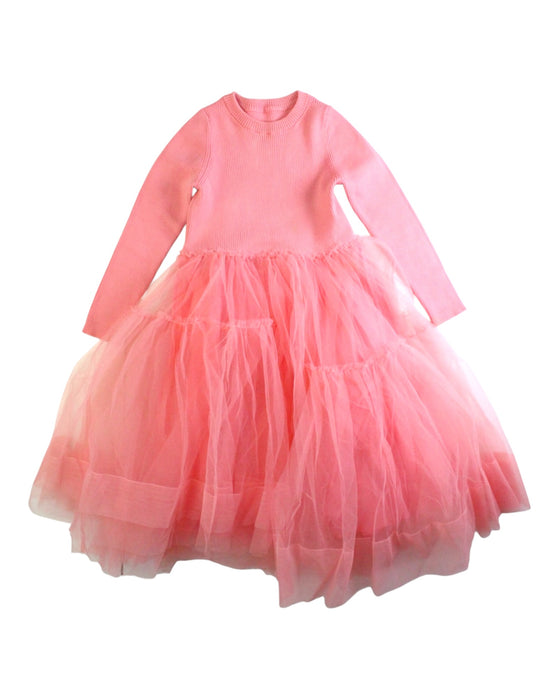 A Pink Long Sleeve Dresses from jnby by JNBY in size 3T for girl. (Front View)