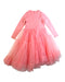 A Pink Long Sleeve Dresses from jnby by JNBY in size 3T for girl. (Back View)