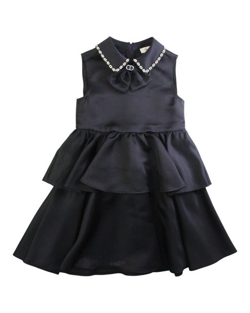 A Black Sleeveless Dresses from TWINSET in size 8Y for girl. (Front View)