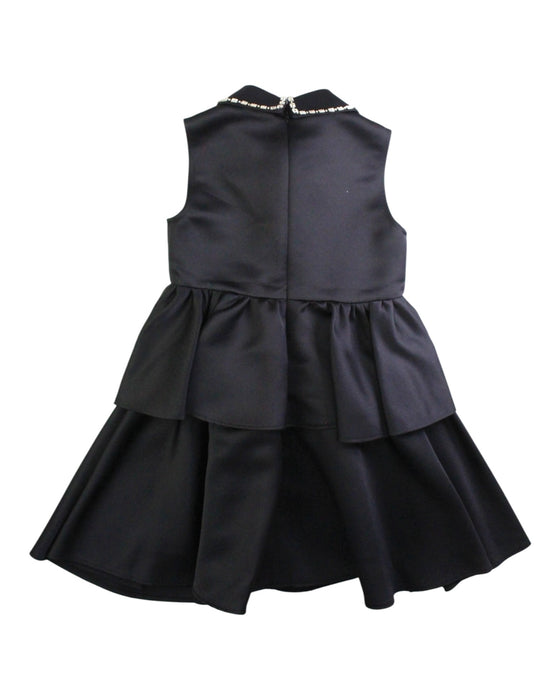 A Black Sleeveless Dresses from TWINSET in size 8Y for girl. (Back View)