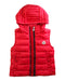 A Red Outerwear Vests from Moncler in size 6T for neutral. (Front View)