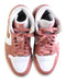 A Pink Sneakers from Air Jordan in size 11Y for girl. (Back View)