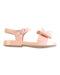 A Pink Sandals from Mini Melissa in size 9Y for girl. (Front View)