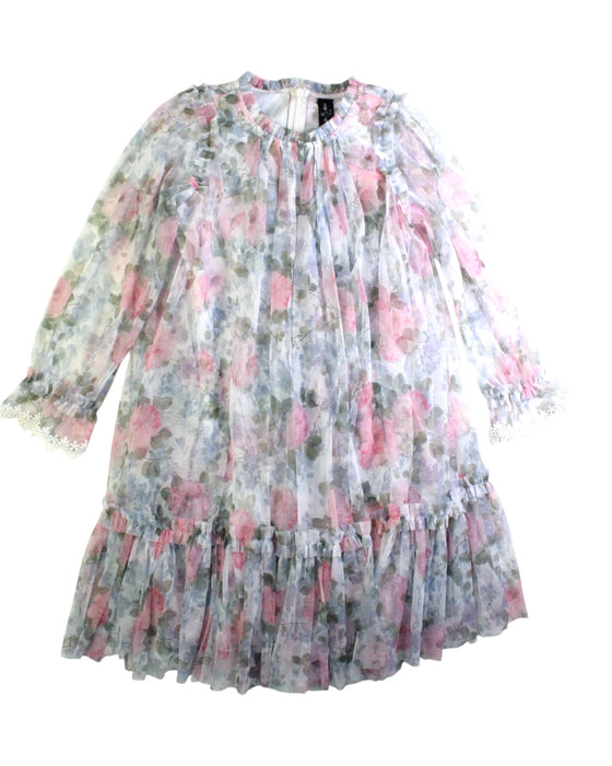 A Pink Long Sleeve Dresses from needle & thread in size 6T for girl. (Front View)