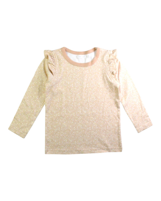A Ivory Long Sleeve Tops from Jamie Kay in size 4T for girl. (Front View)