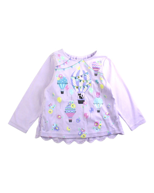 A Purple Long Sleeve Tops from Anna Sui in size 2T for girl. (Front View)