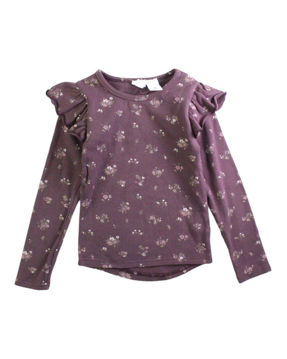 A Purple Long Sleeve Tops from Jamie Kay in size 4T for girl. (Front View)