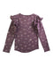 A Purple Long Sleeve Tops from Jamie Kay in size 4T for girl. (Back View)