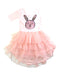 A Pink Long Sleeve Dresses from Seed in size 2T for girl. (Front View)