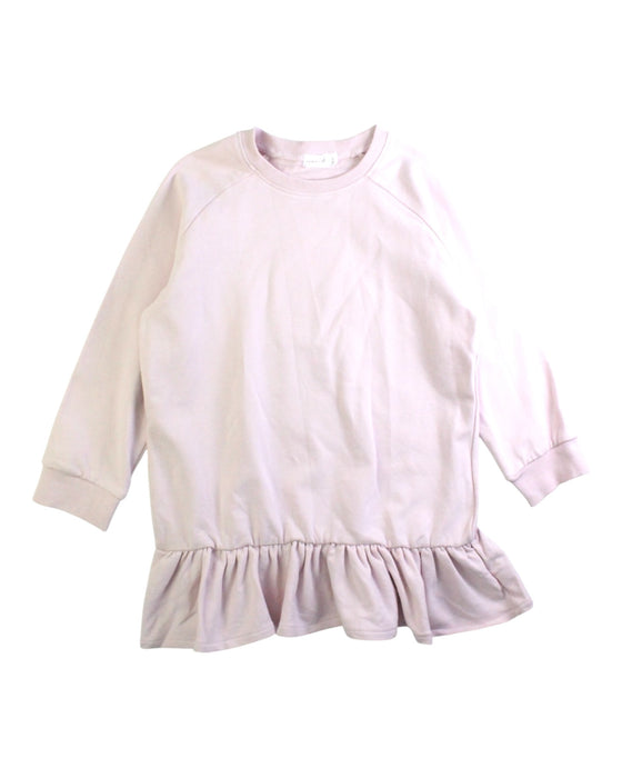 A Pink Sweater Dresses from Jamie Kay in size 6T for girl. (Front View)