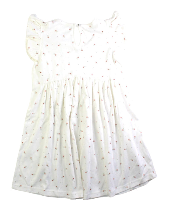 A White Sleeveless Dresses from Jamie Kay in size 5T for girl. (Back View)
