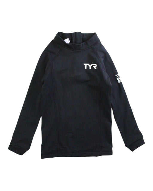 A Black Rash Guards from TYR in size 2T for neutral. (Front View)