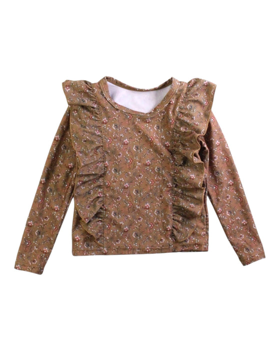 A Brown Rash Guards from Jamie Kay in size 12-18M for girl. (Front View)