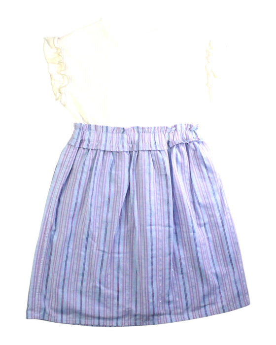 A White Short Sleeve Dresses from BEAMS in size 5T for girl. (Back View)