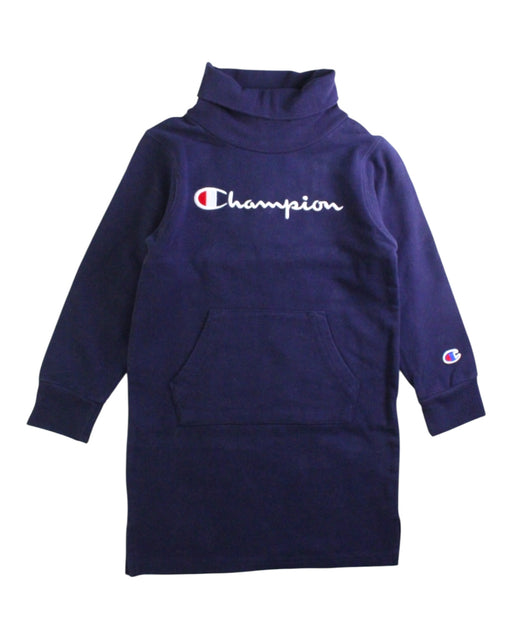 A Navy Sweater Dresses from Champion in size 5T for girl. (Front View)