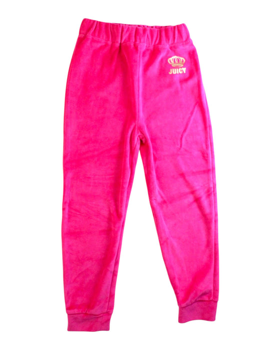 A Pink Pants Sets from Juicy Couture in size 6T for girl. (Back View)