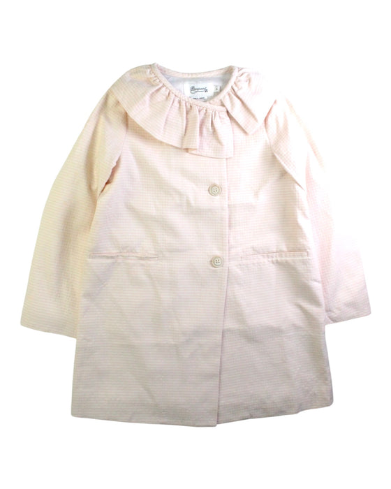 A Pink Coats from Bonpoint in size 8Y for girl. (Front View)