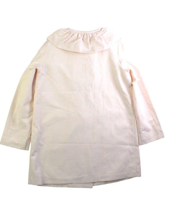 A Pink Coats from Bonpoint in size 8Y for girl. (Back View)