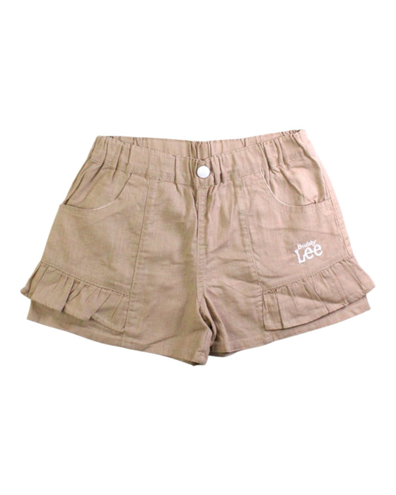 A Beige Shorts from Lee in size 5T for girl. (Front View)
