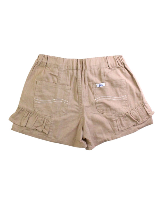 A Beige Shorts from Lee in size 5T for girl. (Back View)